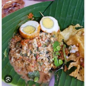 Nasi Pecel Telur