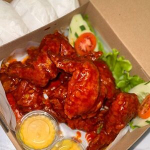 Chicken Spicy Wings 9 Potong Sayap + 4 Nasi
