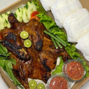 Bebek Bakar Jumbo + 4 Nasi