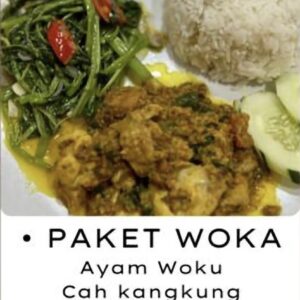 PAKET WOKA Ayam Woku Cah kangkung Nasi