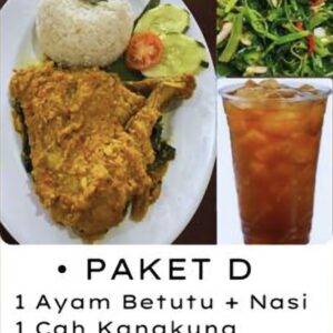 1 Ayam Betutu + Nasi 1 Cah Kangkung 1Es Teh