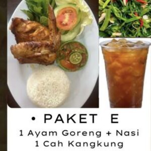 1 Ayam Goreng + Nasi 1 Cah Kangkung 1Es Teh