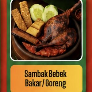 Sambak Bebek Bakar / Goreng