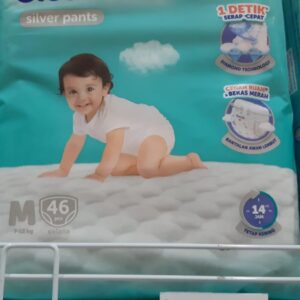 Sweety Cloud Soft Silver Pants ukuran M 46pcs