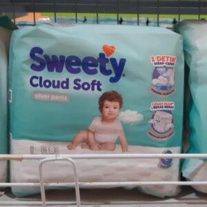 Sweety Cloud Soft Silver Pants ukuran L 18pcs
