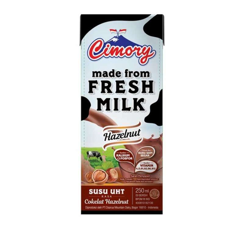 CIMORY FRESH MILK HAZELNUT UHT 250ML