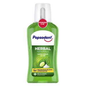Pepsodent Mouthwash Herbal Natural