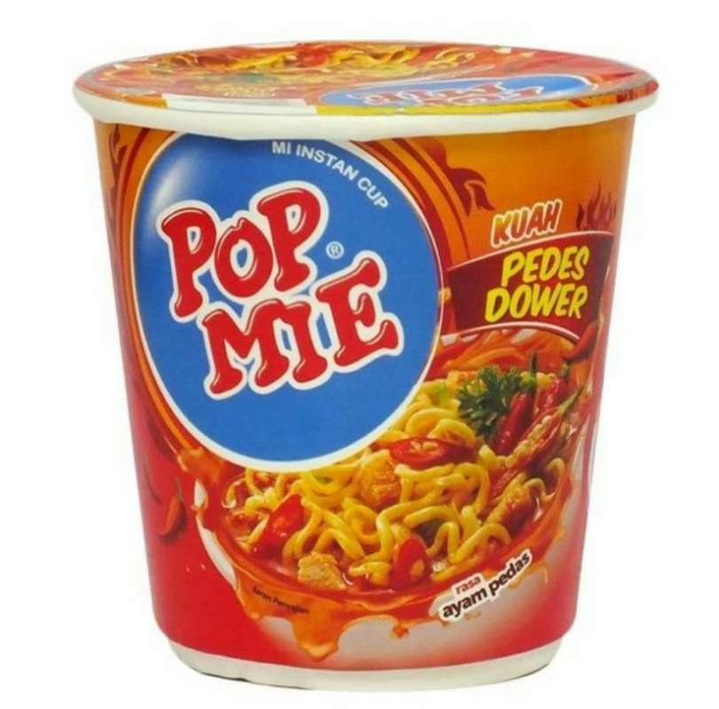 Pop Mie instan cup rasa Pedes Dower