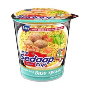 Mie Sedaap Cup rasa Baso Spesial.