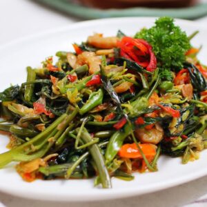 Cah Kangkung Bunga Pepaya